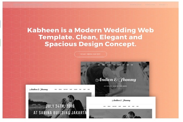 mẫu thiết kế website ảnh viện áo cưới thu hút