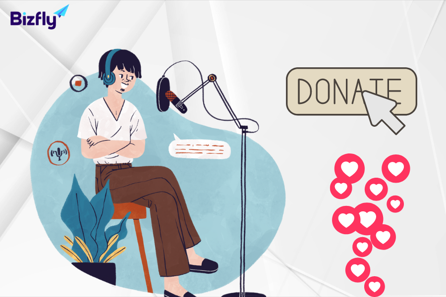 Nhận ủng hộ, donate từ người nghe poscast