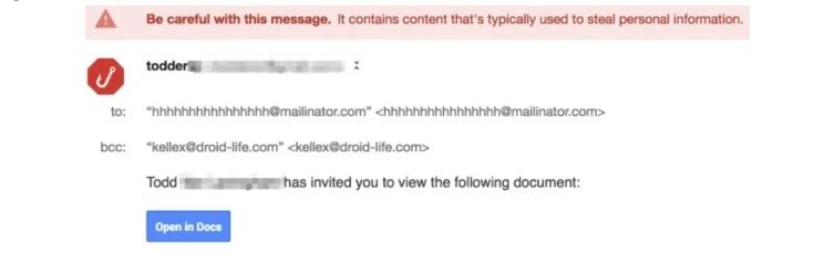 Phishing email 3