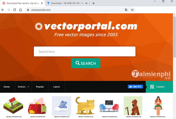 Download the free website template at Vectorportal.com