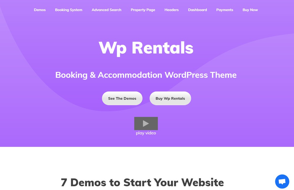  theme wordpress bất động sản WP Rentals 