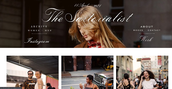 The Sartorialist - Một trong những website thời trang nổi bật cả ở Việt Nam lẫn thế giới