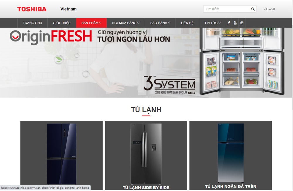 mẫu thiết kế website bán đồ gia dụng, thiết bị nhà bếp thông minh