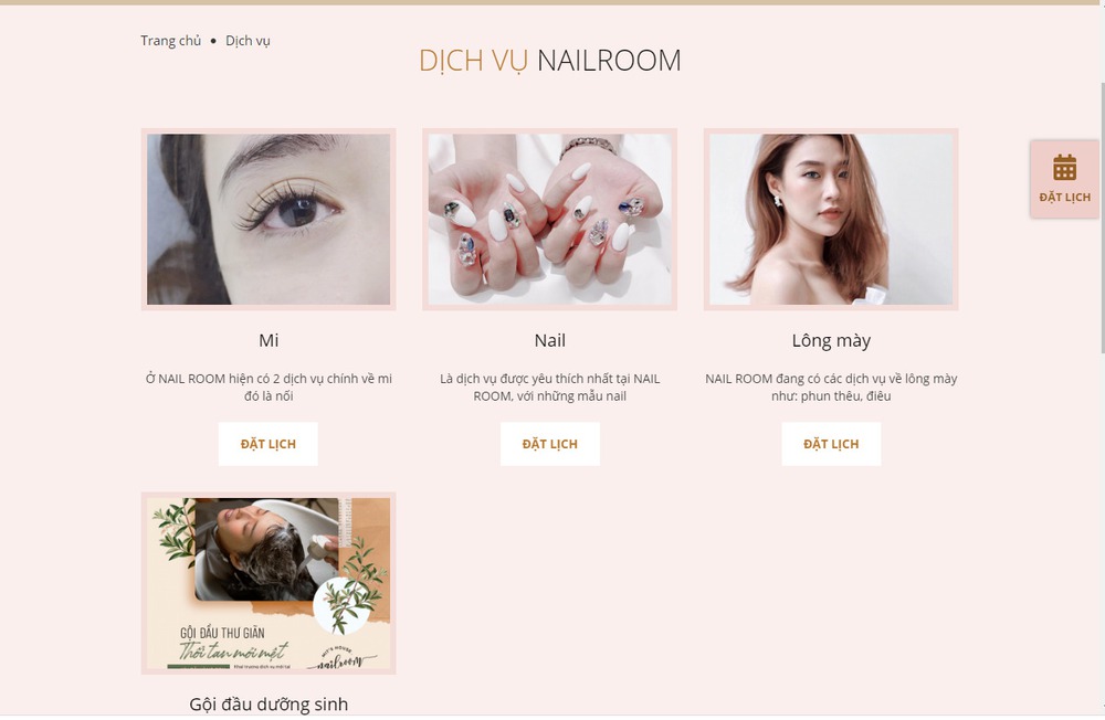 Các tiêu chí thiết kế website tiệm nails chuyên nghiệp