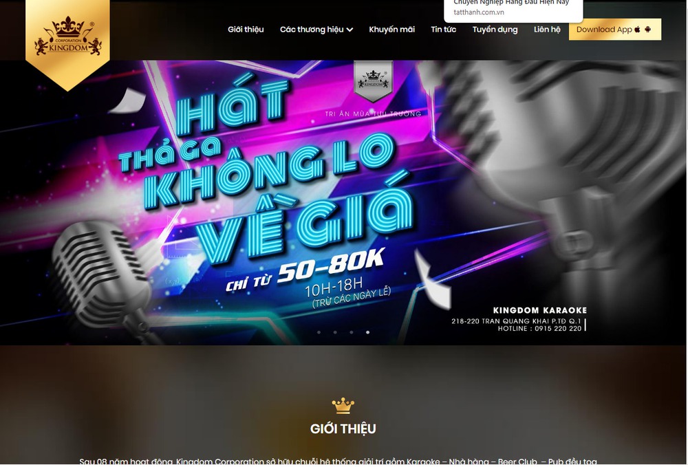 Mẫu thiết kế website karaoke thu hút, đẹp mắt