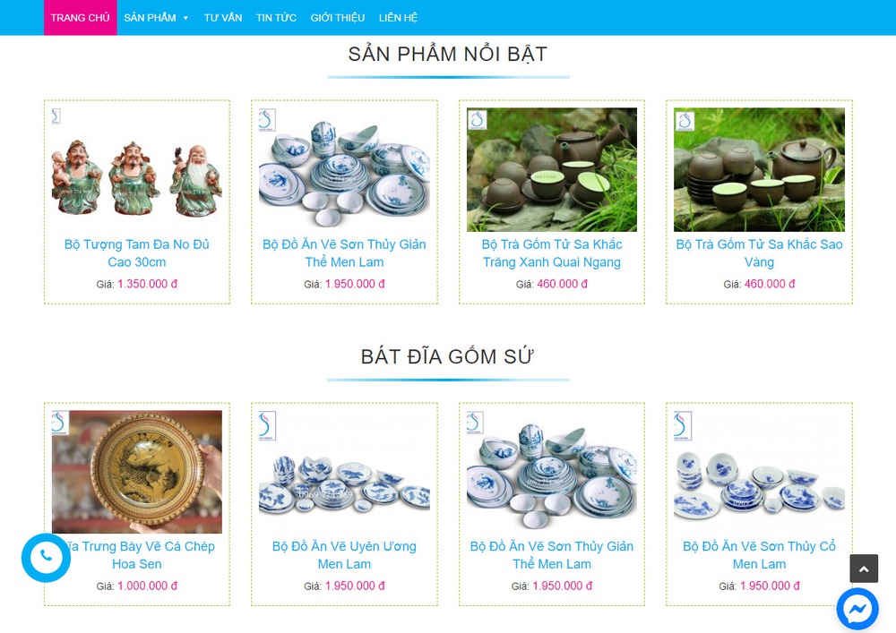 Các chức năng mà một website bán đồ gốm sứ cần có là gì?