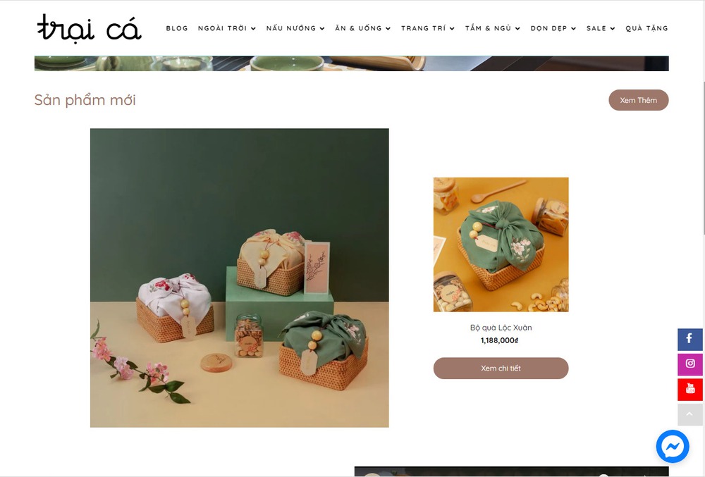Mẫu thiết kế website bán đồ gốm sứ chuyên nghiệp, đẹp mắt