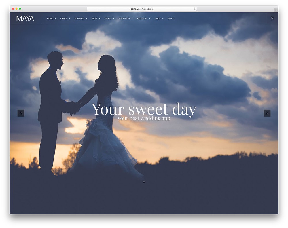mẫu thiết kế website dịch vụ cưới hỏi, tiệc cưới