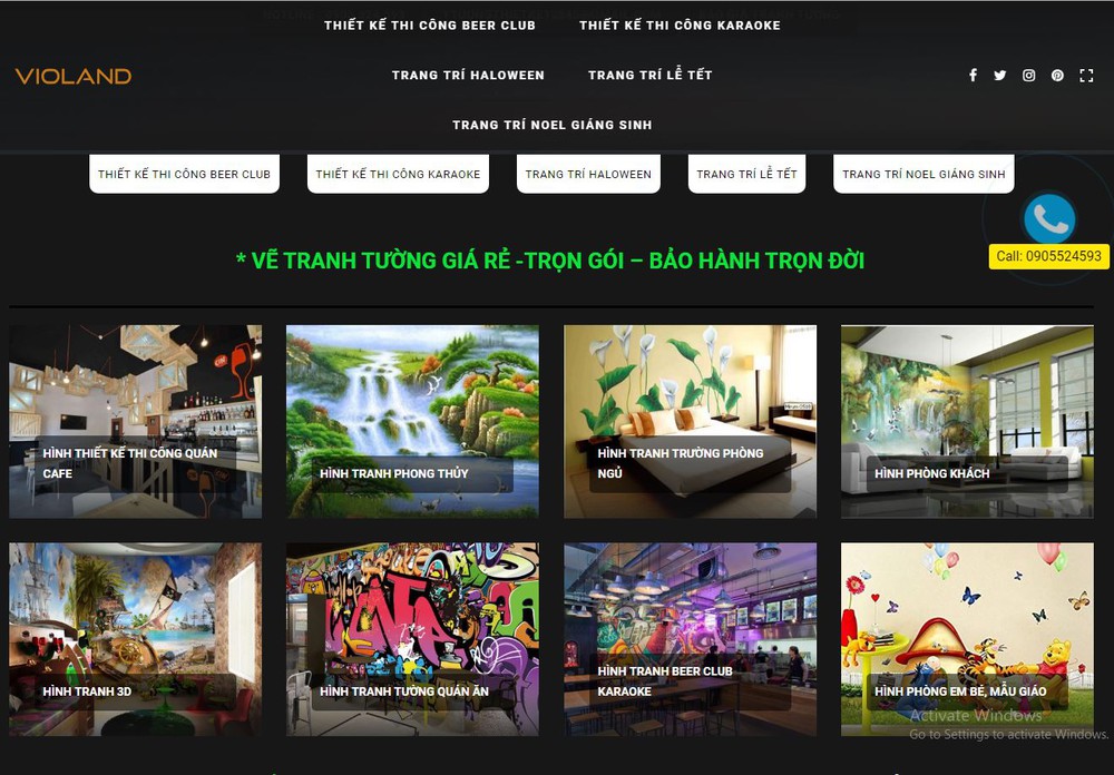 Thiết kế website dịch vụ vẽ tranh tường 3D giúp doanh nghiệp tiếp cận khách hàng nhanh chóng