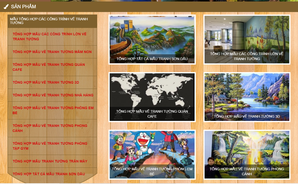 Mẫu thiết kế website dịch vụ vẽ tranh tường 3D chuyên nghiệp