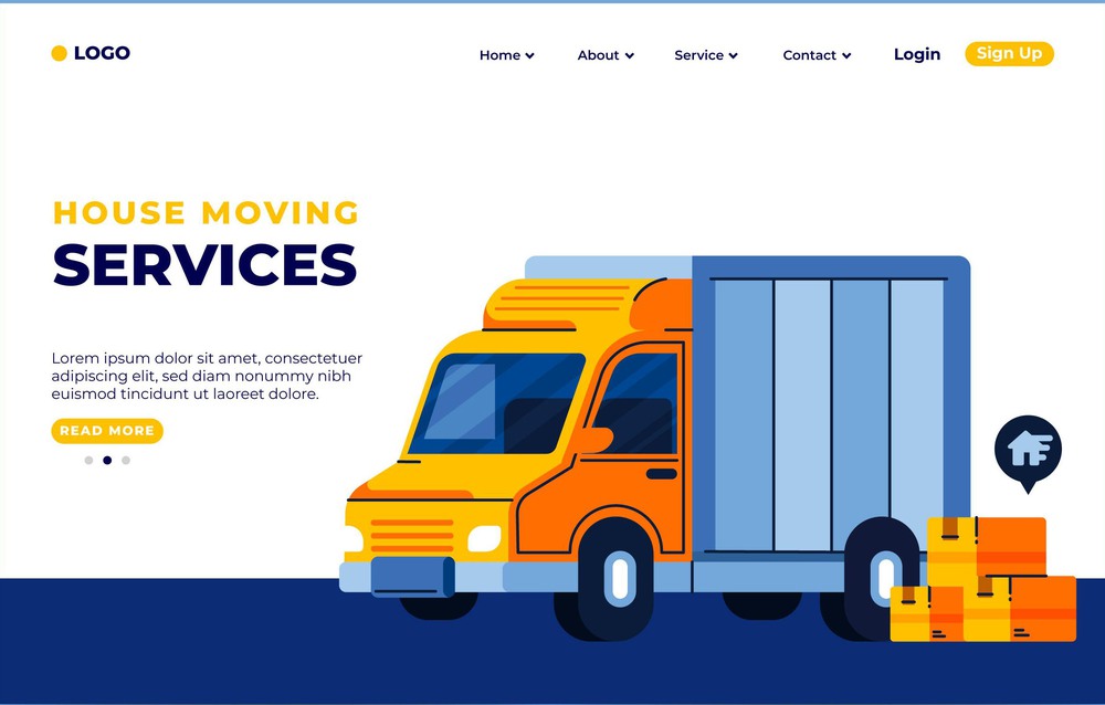Mẫu thiết kế website dịch vụ chuyển nhà nổi bật