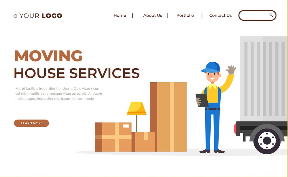 Mẫu thiết kế website dịch vụ chuyển nhà chuyên nghiệp