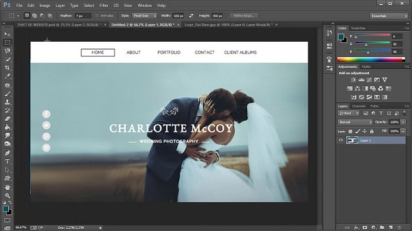 Hướng dẫn cách thiết kế layout web bằng photoshop 
