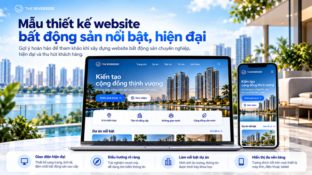 Mẫu thiết kế website bất động sản nổi bật, hiện đại