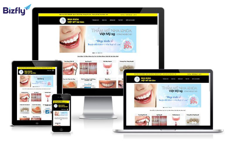 Website nha khoa chuyên nghiệp, chuẩn SEO