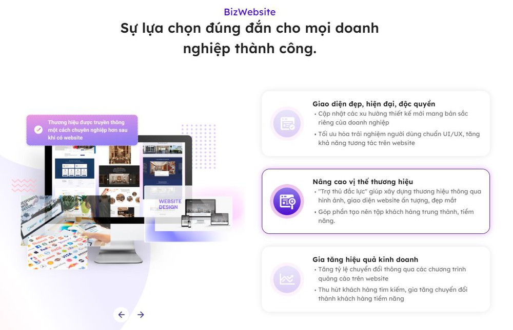 Thiết kế website theo yêu cầu BizWebsite