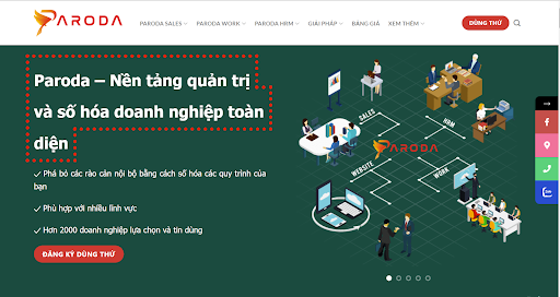 Công ty Paroda là một doanh nghiệp uy tín với nhiều năm kinh nghiệm thiết kế website tại Đắc Nông