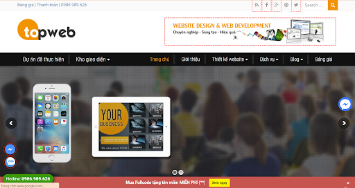 Topweb cung cấp tới khách hàng những dịch vụ thiết kế website tại Hưng Yên tốt nhất
