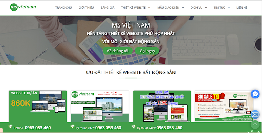 MS Việt Nam đem đến những gói dịch vụ thiết kế website tại Lai Châu chuyên nghiệp