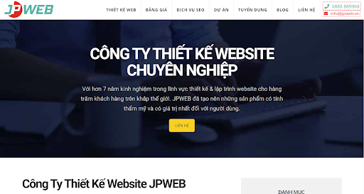 JPWEB - thiết kế website tại Lạng Sơn theo yêu cầu của khách hàng