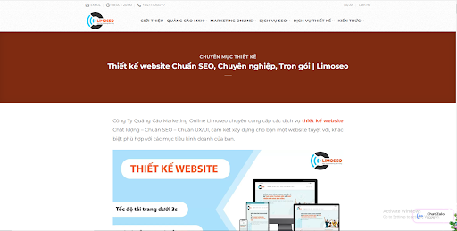 Limoseo cam kết cung cấp những thiết kế website tại Lào Cai độc quyền và tối ưu hóa chuẩn SEO