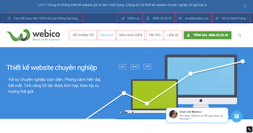 WEBICO với kinh nghiệm hơn 10 năm trong lĩnh vực thiết kế website tại Tây Ninh