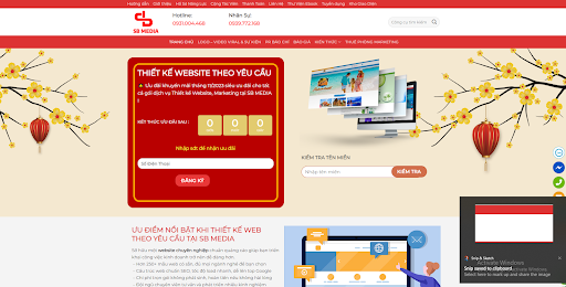 SB Media mang đến trải nghiệm dịch vụ thiết kế website tại Vĩnh Long tối ưu nhất cho khách hàng