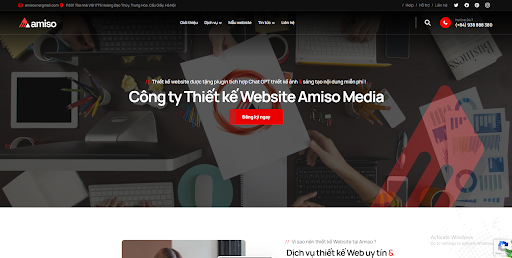 Amiso Media  với hơn 10+ năm kinh nghiệm trong lĩnh vực thiết kế website tại Vĩnh Long
