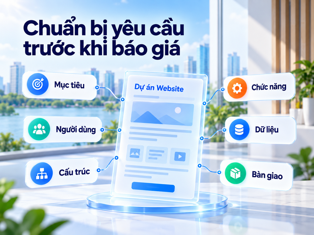 Các thông tin cần chuẩn bị để hình thành yêu cầu báo giá rõ ràng.