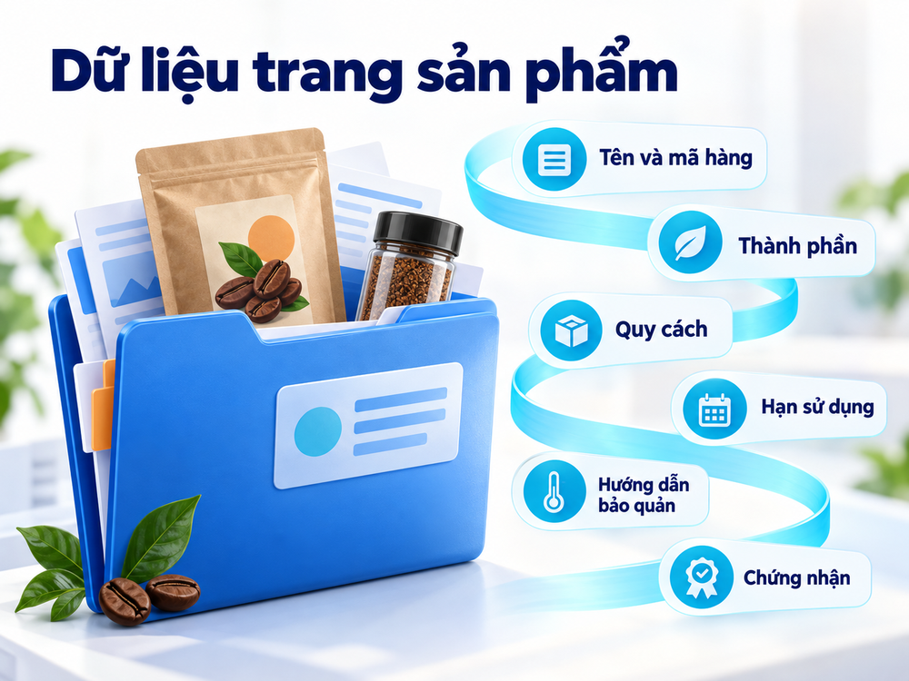 Dữ liệu đầy đủ giúp khách hàng hiểu sản phẩm và hỗ trợ doanh nghiệp quản trị danh mục nhất quán.