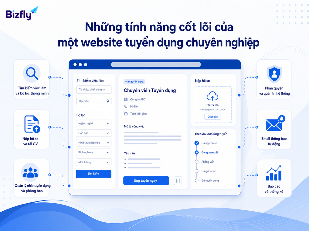 Những tính năng cốt lõi của một website tuyển dụng chuyên nghiệp