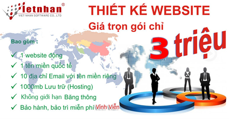 Công ty Việt Nhân thiết kế website chuẩn SEO, chất lượng