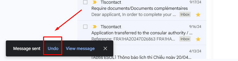 Thu hồi email đã gửi trên Gmail