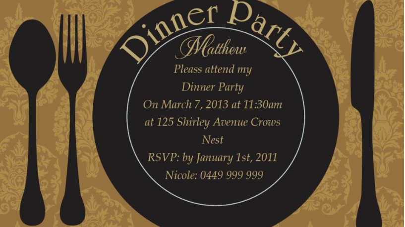 Mẫu thư mời tham gia dự tiệc gala dinner