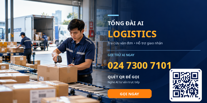 AI hỗ trợ tra cứu đơn hàng, xác nhận lịch và phân luồng yêu cầu giao nhận.