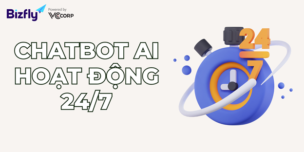 Chatbot AI hoạt động 24/7