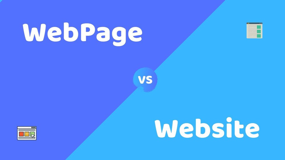 Sự khác nhau giữa Web page và Website