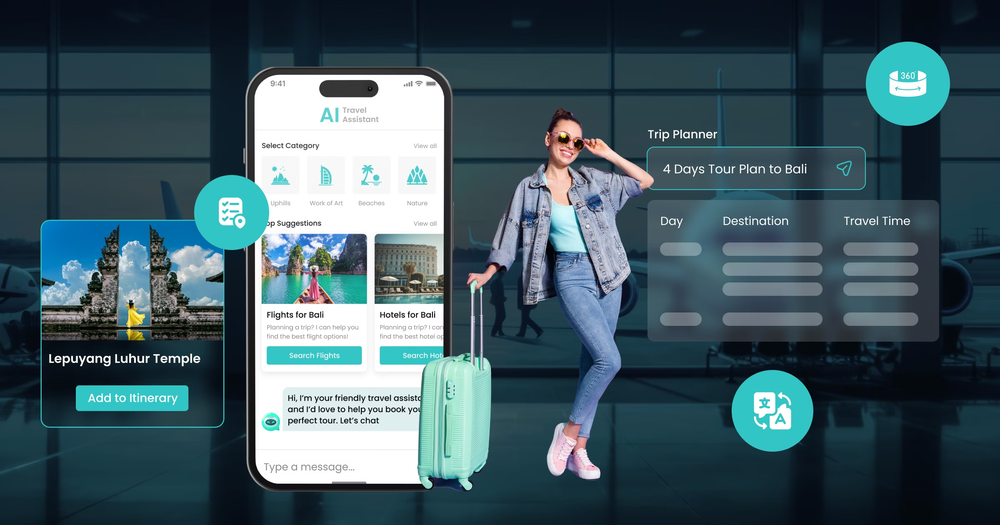 AI trong du lịch là việc ứng dụng trí tuệ nhân tạo để tối ưu hóa vận hành