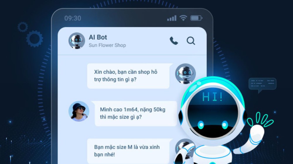 Chatbot AI hỗ trợ khách hàng tìm kiếm sản phẩm, tư vấn size, kiểm tra tồn kho và đặt hàng trực tiếp