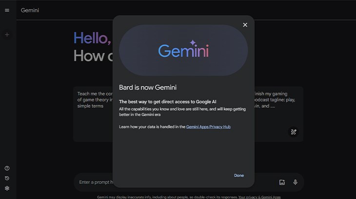 Google chính thức ra mắt công cụ AI mang tên Gemini Google AI