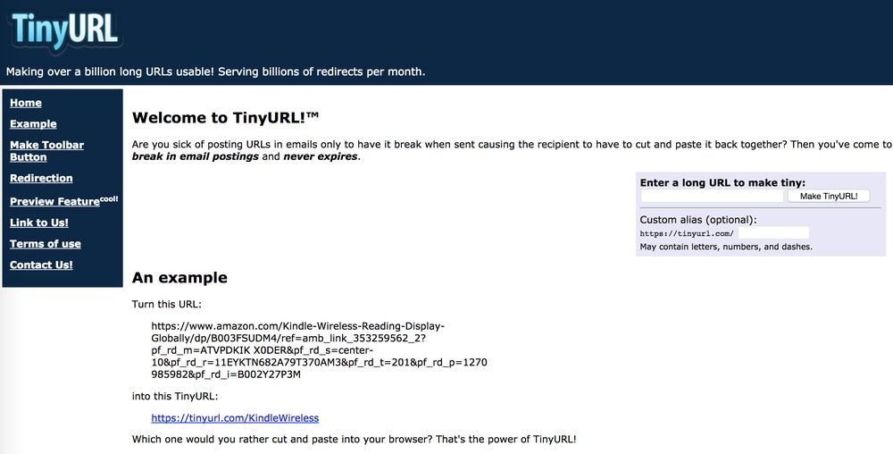 trang rút gọn link