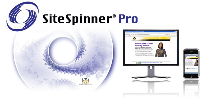 Phần mềm thiết kế website kéo thả SiteSpinner