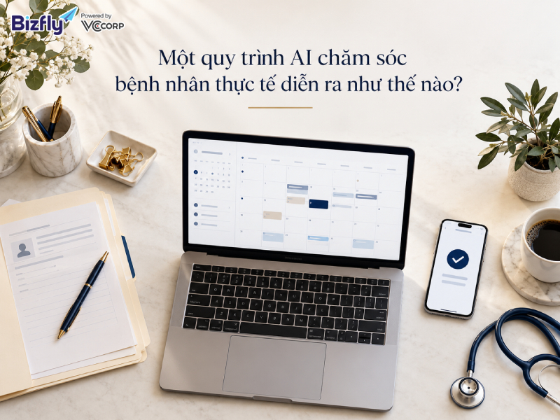 Một quy trình AI chăm sóc bệnh nhân thực tế diễn ra như thế nào?