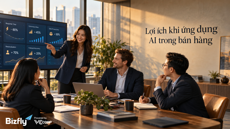 Lợi ích khi ứng dụng AI trong bán hàng
