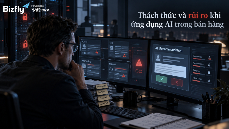 Thách thức và rủi ro khi ứng dụng AI trong bán hàng