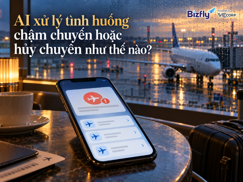 AI xử lý tình huống chậm chuyến hoặc hủy chuyến như thế nào?