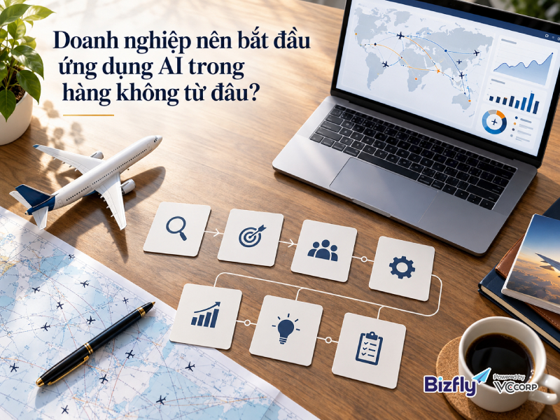 Doanh nghiệp nên bắt đầu ứng dụng AI trong hàng không từ đâu?