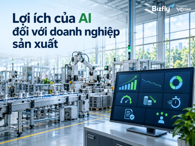 Lợi ích của AI đối với doanh nghiệp sản xuất