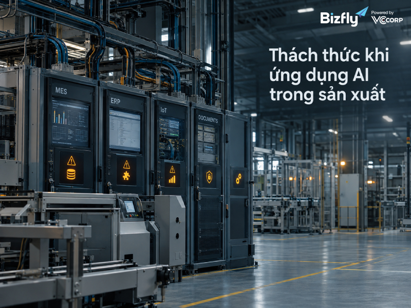 Thách thức khi ứng dụng AI trong sản xuất