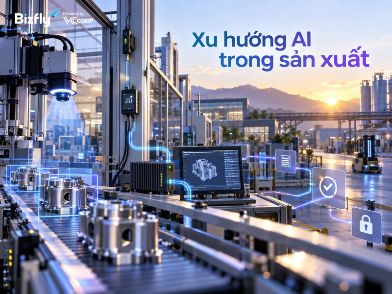 Xu hướng ứng dụng AI trong sản xuất